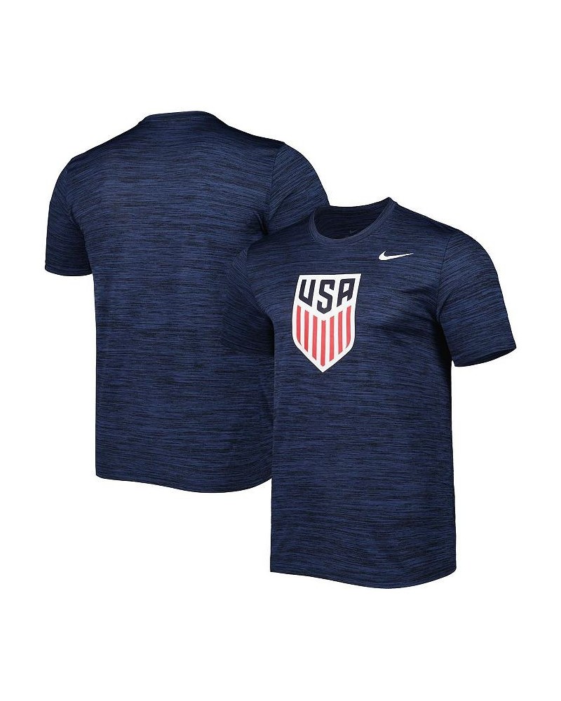 Men's Navy USMNT Primary Logo Velocity Legend Performance T-shirt $24.50 T-Shirts