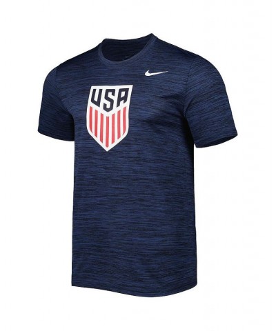 Men's Navy USMNT Primary Logo Velocity Legend Performance T-shirt $24.50 T-Shirts