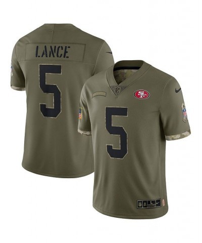 Men's Trey Lance Olive San Francisco 49ers 2022 Salute To Service Limited Jersey $60.90 Jersey