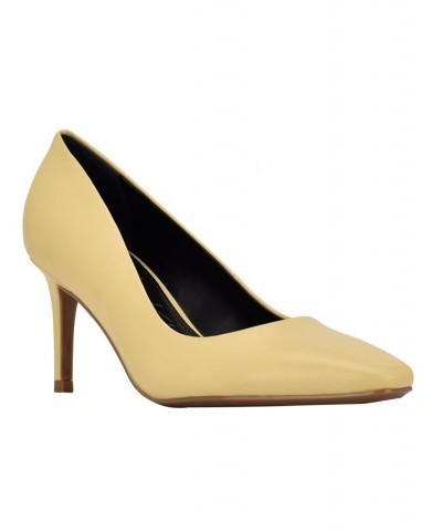 Women's Callia Snip Toe Pumps Yellow $39.27 Shoes