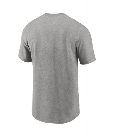 Men's Heathered Gray Minnesota Vikings Primary Logo T-shirt $26.99 T-Shirts