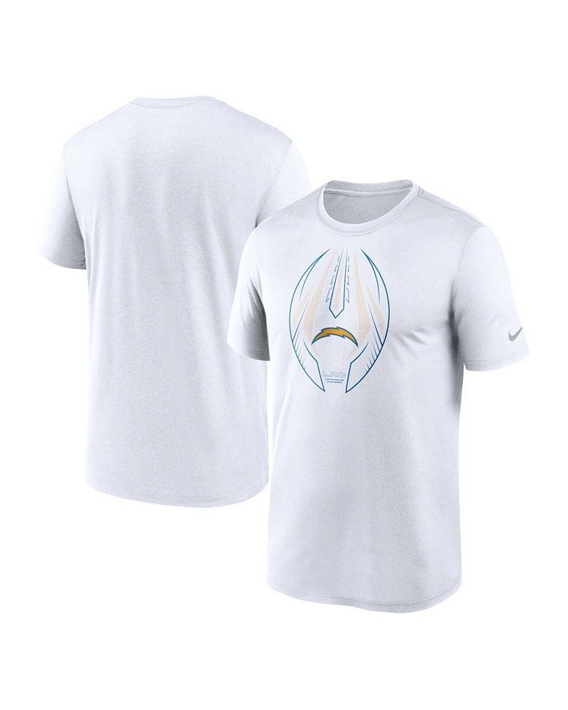 Men's White Los Angeles Chargers Team Legend Icon Performance T-shirt $20.70 T-Shirts