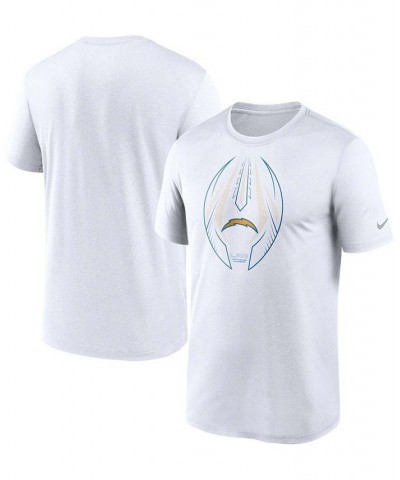 Men's White Los Angeles Chargers Team Legend Icon Performance T-shirt $20.70 T-Shirts