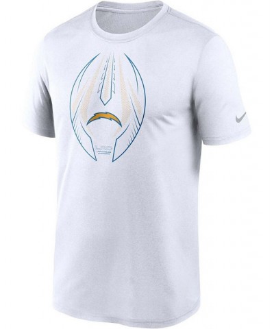 Men's White Los Angeles Chargers Team Legend Icon Performance T-shirt $20.70 T-Shirts