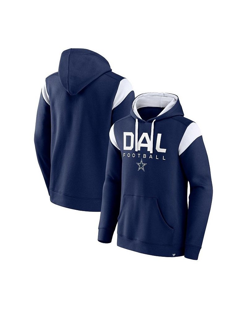 Men's Branded Navy Dallas Cowboys Call The Shot Pullover Hoodie $39.20 Sweatshirt