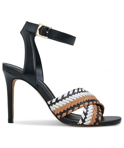 Ambrinna Ankle-Strap Woven Dress Sandals White $45.15 Shoes