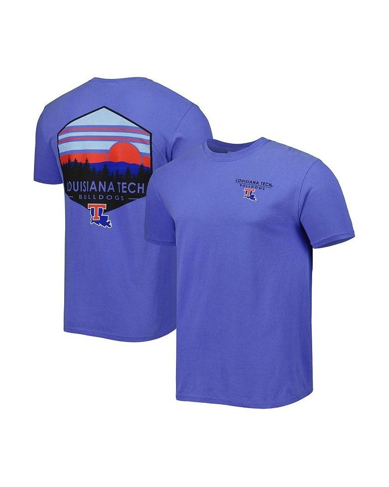 Men's Royal Louisiana Tech Bulldogs Landscape Shield T-shirt $21.99 T-Shirts