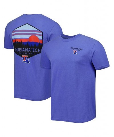 Men's Royal Louisiana Tech Bulldogs Landscape Shield T-shirt $21.99 T-Shirts