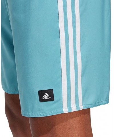 Men's 3-Stripes Classics 9" Swim Shorts Blue $28.50 Swimsuits