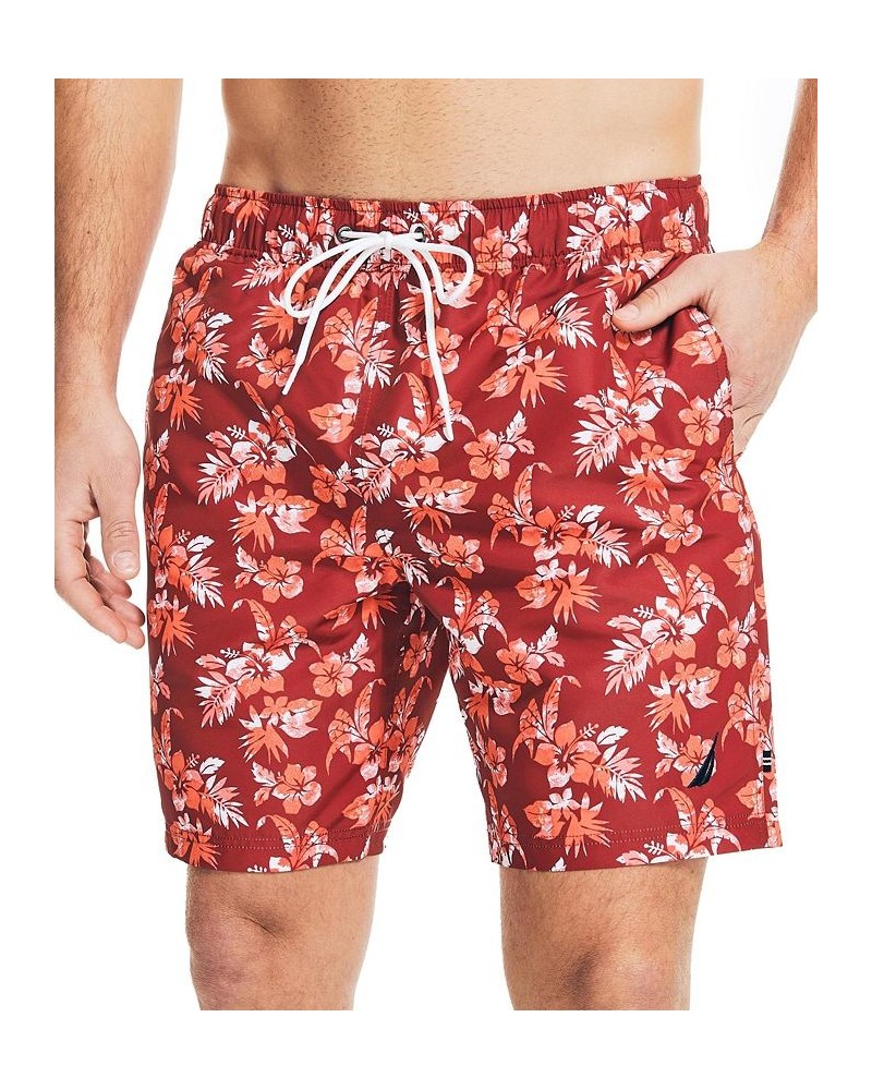 Men's Quick-Dry Floral-Print 8" Swim Trunks PD04 $24.28 Swimsuits