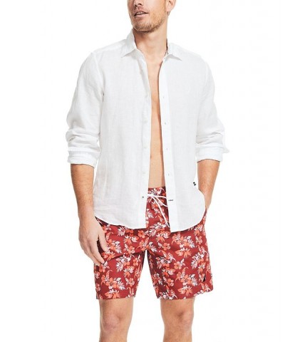 Men's Quick-Dry Floral-Print 8" Swim Trunks PD04 $24.28 Swimsuits