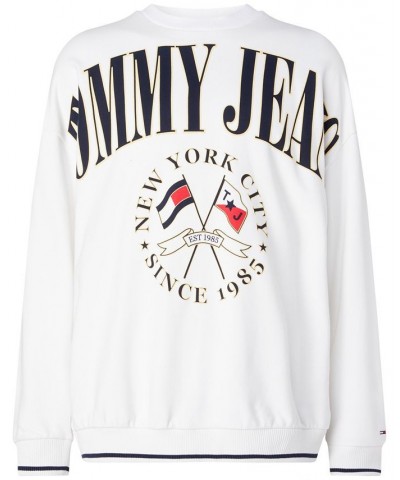 Men's Skater Logo Crewneck White $43.61 Sweatshirt