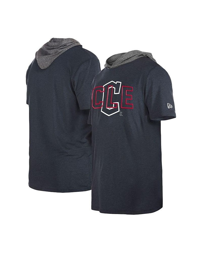 Men's Navy Cleveland Guardians Team Hoodie T-shirt $23.65 T-Shirts