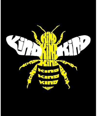 Men's Bee Kind Word Art Hooded Sweatshirt Black $30.00 Sweatshirt