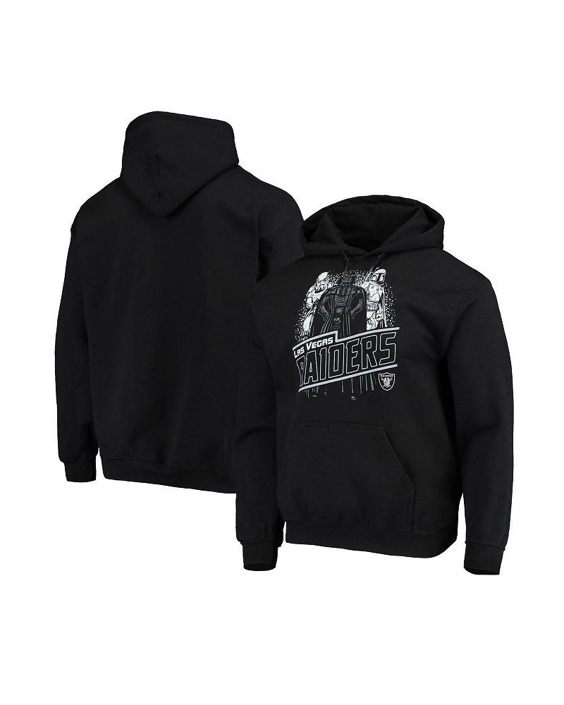 Men's Black Las Vegas Raiders Star Wars Empire Pullover Hoodie $25.52 Sweatshirt