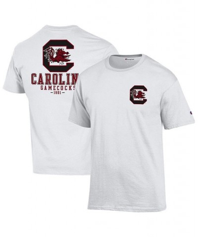 Men's White South Carolina Gamecocks Team Stack 2-Hit T-shirt $26.54 T-Shirts