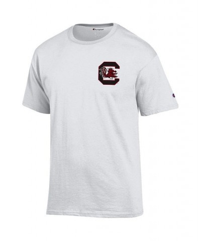 Men's White South Carolina Gamecocks Team Stack 2-Hit T-shirt $26.54 T-Shirts