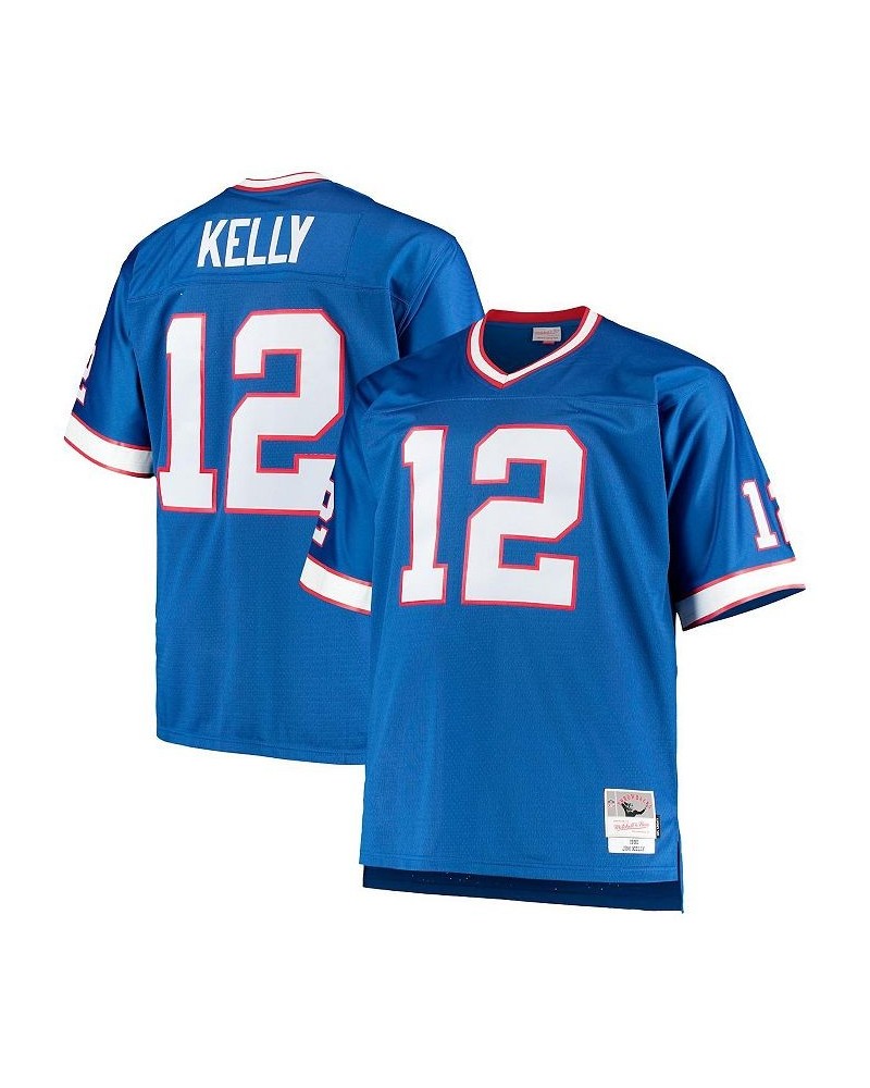 Men's Jim Kelly Royal Buffalo Bills Big and Tall 1990 Retired Player Replica Jersey $71.40 Jersey