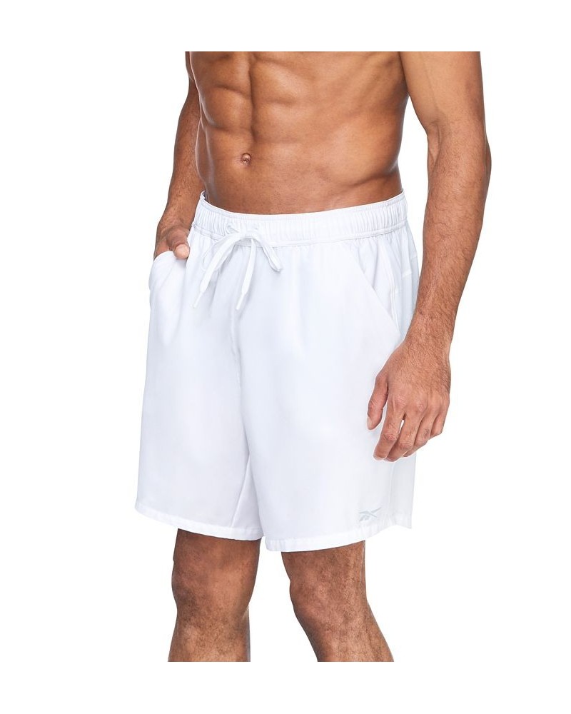 Men's 7" Athlete Volley Swim Shorts White $16.14 Swimsuits