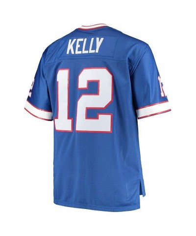 Men's Jim Kelly Royal Buffalo Bills Big and Tall 1990 Retired Player Replica Jersey $71.40 Jersey