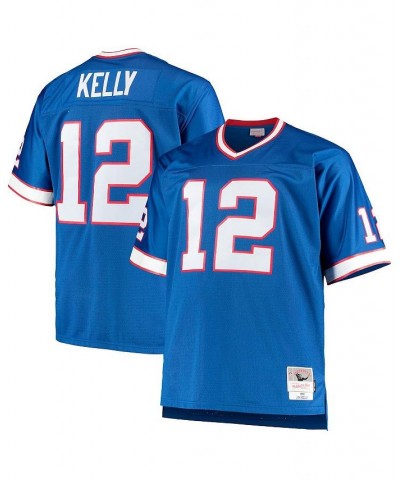 Men's Jim Kelly Royal Buffalo Bills Big and Tall 1990 Retired Player Replica Jersey $71.40 Jersey