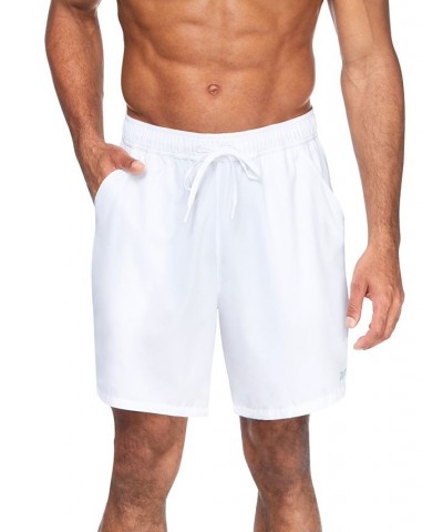 Men's 7" Athlete Volley Swim Shorts White $16.14 Swimsuits