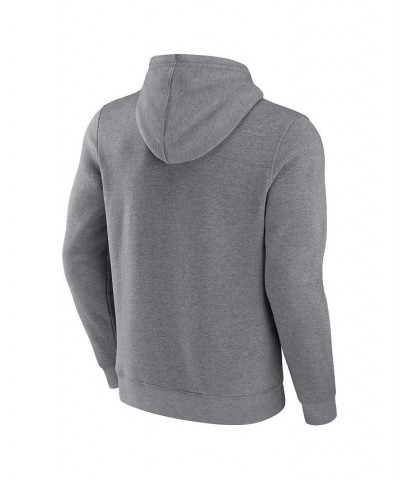 Men's Branded Heathered Gray, Black Chicago White Sox Iconic Steppin Up Fleece Pullover Hoodie $30.75 Sweatshirt