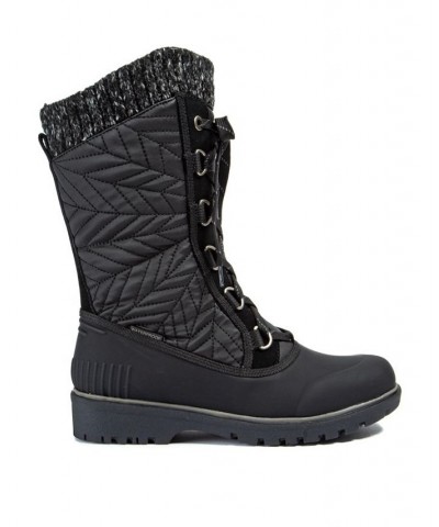 Stark Waterproof Thermal Cold Weather Women's Boot Black $97.51 Shoes