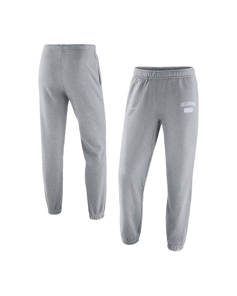 Men's Heathered Gray Oklahoma Sooners Saturday Fleece Pants $36.00 Pants