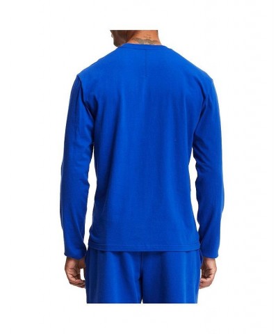 Men's Brady Blue Wordmark Long Sleeve T-shirt $33.79 T-Shirts