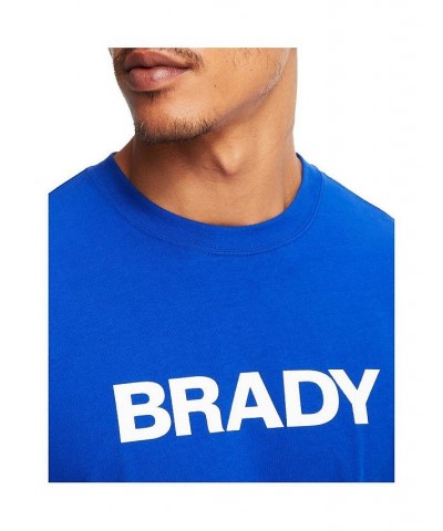 Men's Brady Blue Wordmark Long Sleeve T-shirt $33.79 T-Shirts