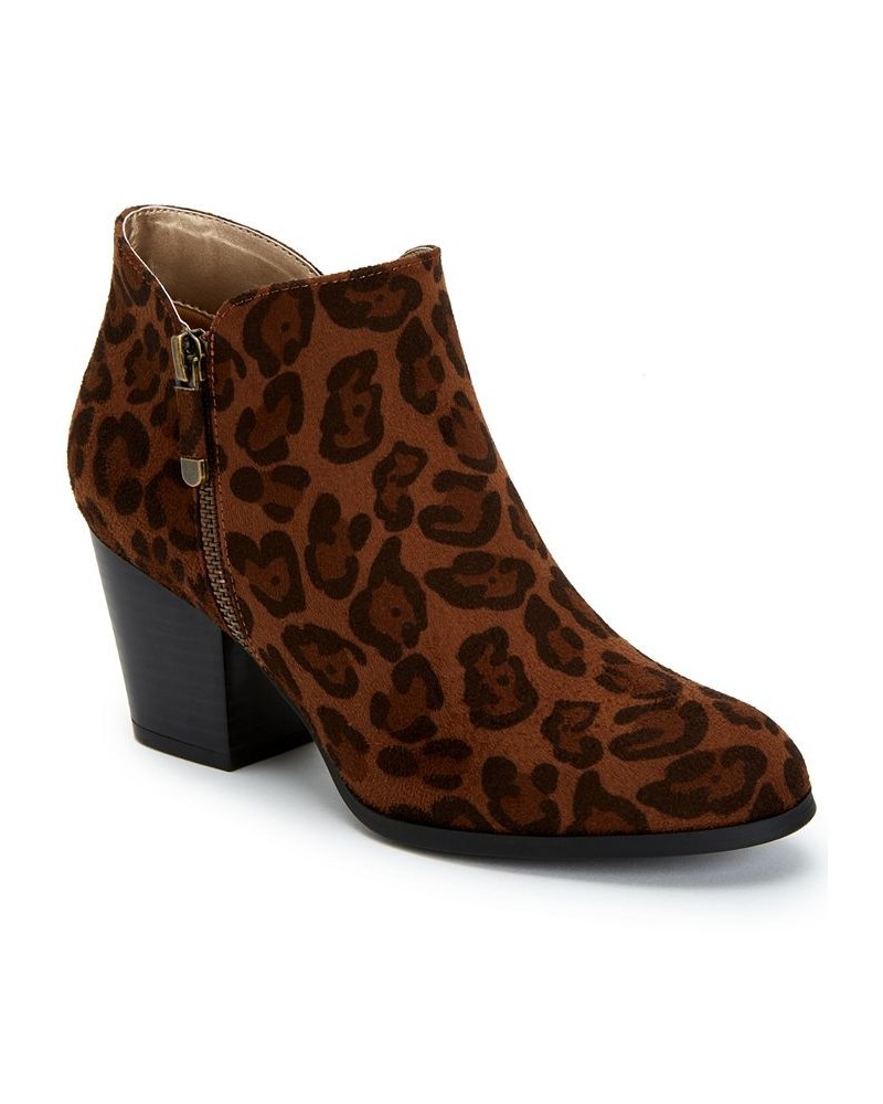 Masrinaa Ankle Booties Brown $23.56 Shoes