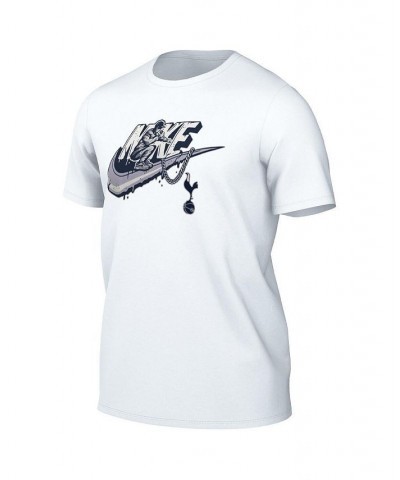 Men's White Tottenham Hotspur Futura T-shirt $21.60 T-Shirts