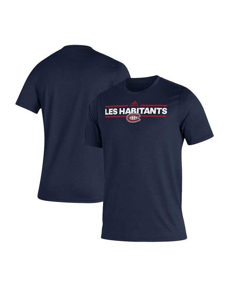 Men's Navy Montreal Canadians Dassler Creator T-shirt $19.79 T-Shirts