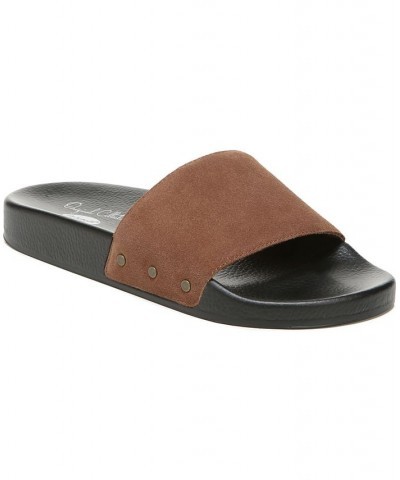 Women's Pisces Slides Brown $31.80 Shoes