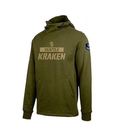 Men's Green Seattle Kraken Delta Shift Pullover Hoodie $35.00 Sweatshirt