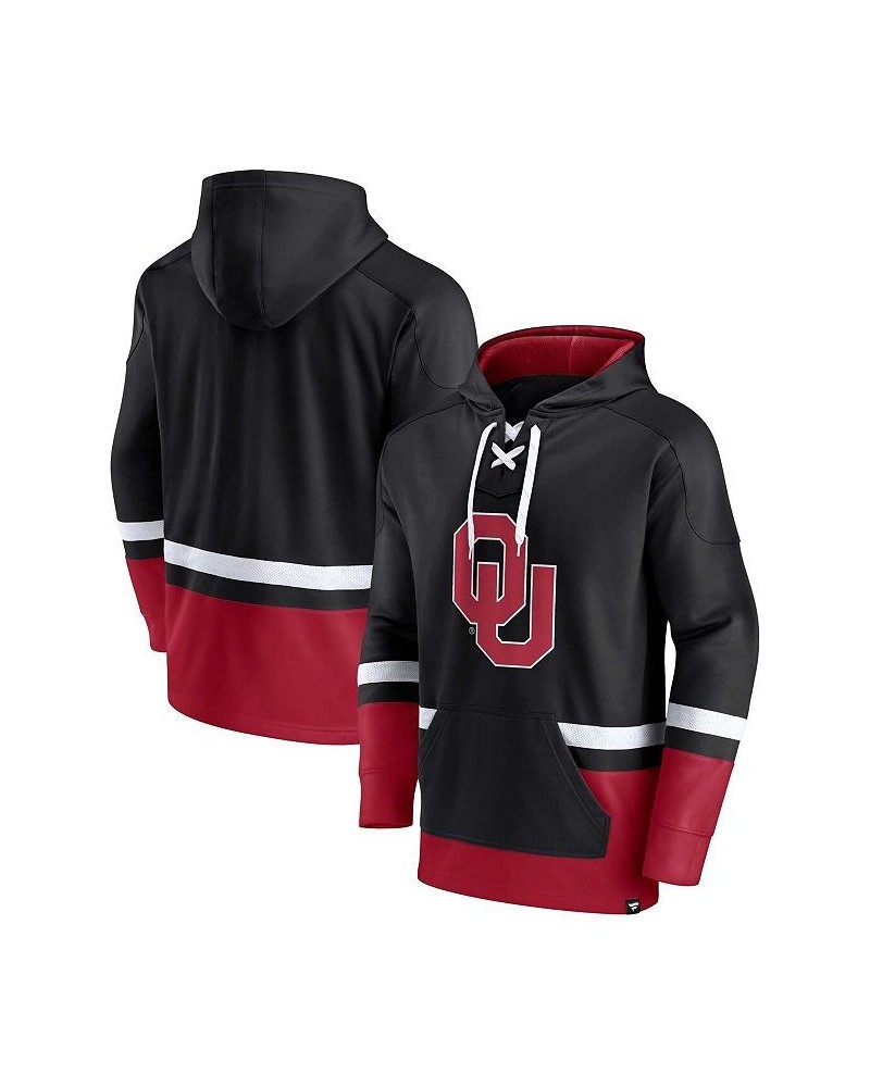 Men's Branded Black Oklahoma Sooners First Battle Pullover Hoodie $36.00 Sweatshirt