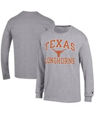 Men's Heather Gray Texas Longhorns High Motor Long Sleeve T-shirt $21.41 T-Shirts