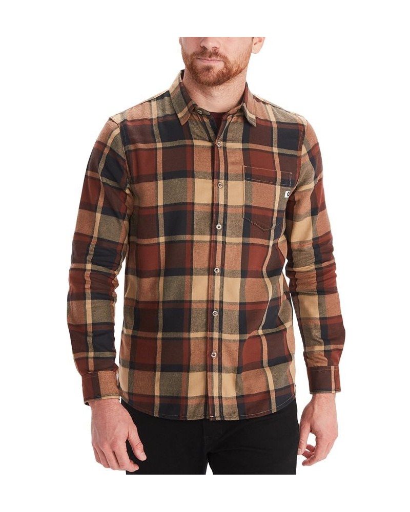 Mens Fairfax Midweight Flannel LS Brown $29.58 Shirts