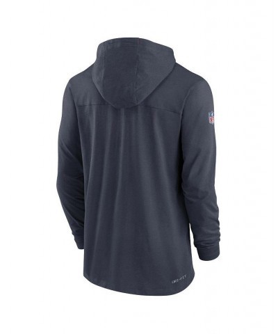 Men's Navy Houston Texans Sideline Pop Performance Pullover Long Sleeve Hoodie T-shirt $42.39 T-Shirts