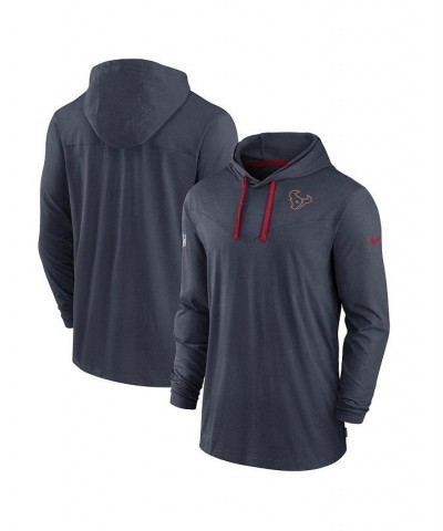 Men's Navy Houston Texans Sideline Pop Performance Pullover Long Sleeve Hoodie T-shirt $42.39 T-Shirts