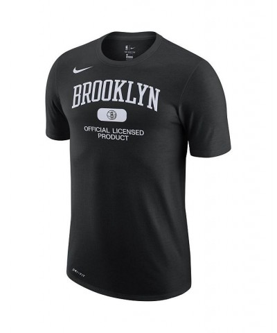 Men's Black Brooklyn Nets Essential Heritage Performance T-shirt $23.39 T-Shirts