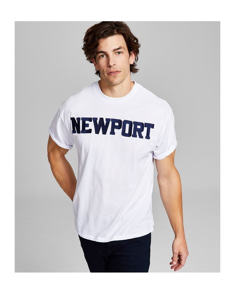 Men's Newport Embroidered T-Shirt White $16.80 T-Shirts