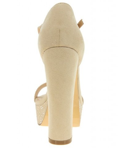 Women's Candy Platform Dress Sandal Tan/Beige $42.98 Shoes