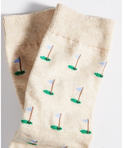 Men's Golf Crew Socks Tan/Beige $7.02 Socks