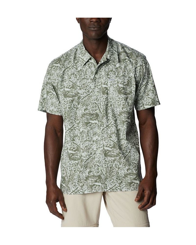 Men's PFG Trollers Best™ Short Sleeve Shirt Green $33.00 Shirts