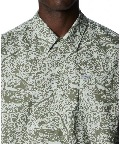 Men's PFG Trollers Best™ Short Sleeve Shirt Green $33.00 Shirts