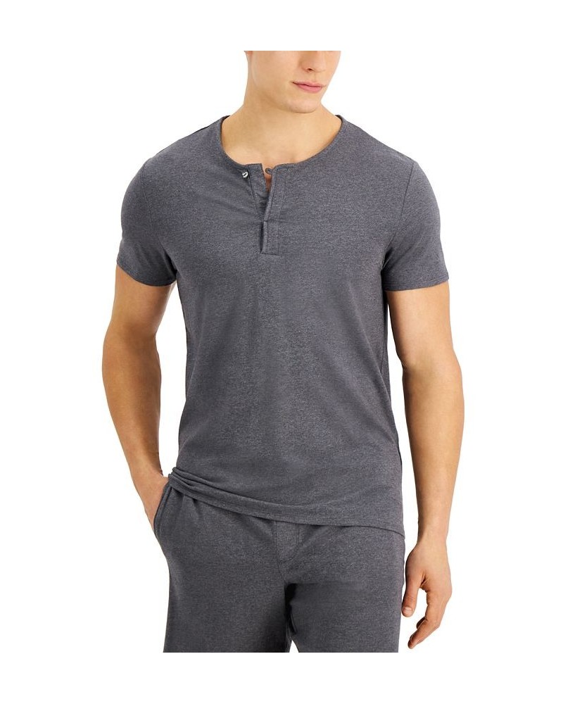 Men's Quick-Dry Split Neck Pajama T-Shirt PD01 $10.96 Pajama