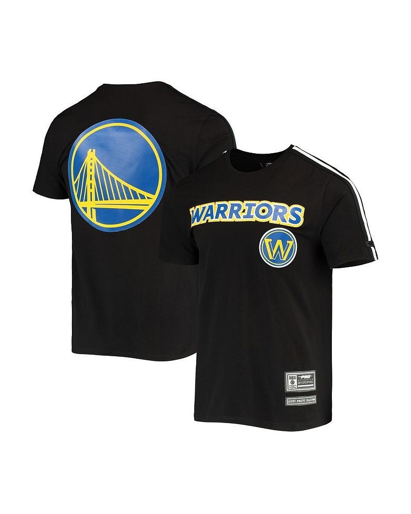 Men's Black, White Golden State Warriors Mesh Capsule Taping T-shirt $30.80 T-Shirts