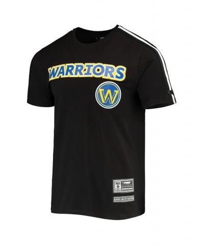 Men's Black, White Golden State Warriors Mesh Capsule Taping T-shirt $30.80 T-Shirts